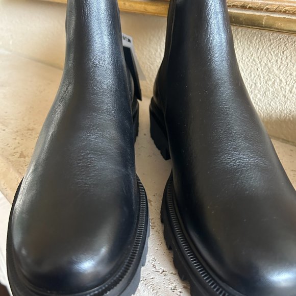 Massimo Dutti Men's Sock Ankle High Boots NWT Size 8 - Picture 2 of 11